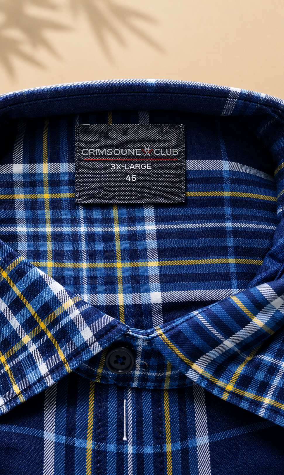 Men's Navy Blue Checked Half Sleeve Cotton Casual Shirt