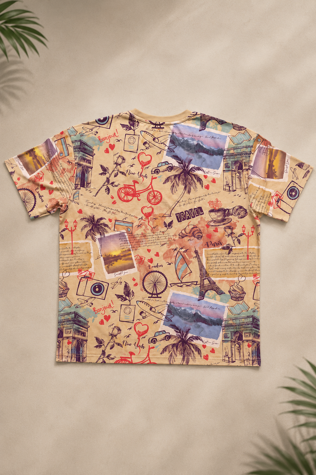 Premium Boxy Fit Travel inspired Graphics T-shirt